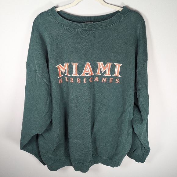 Vintage Streetwear Nike Sports Miami Hurricanes Crewneck size mens XXL - Picture 5 of 6
